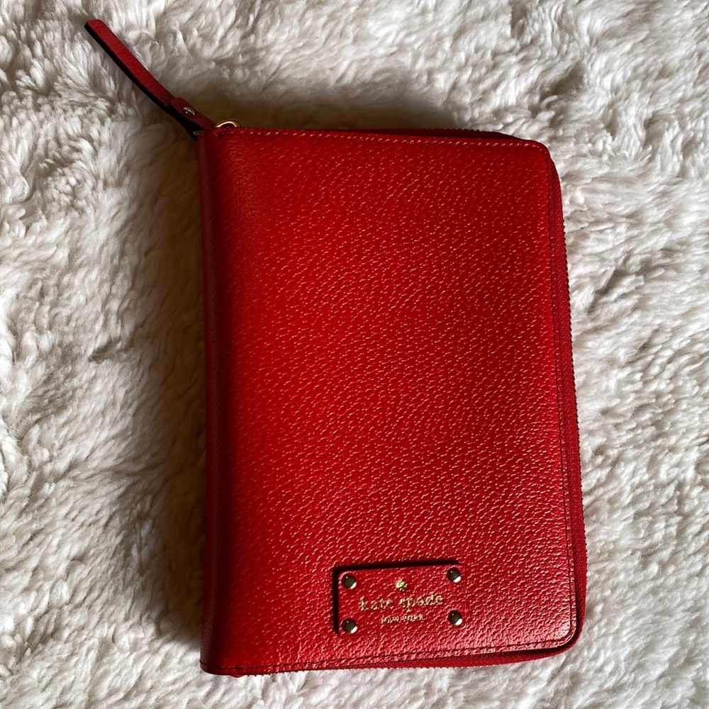 Kate Spade Planner - Personal Agenda - Leather, Red